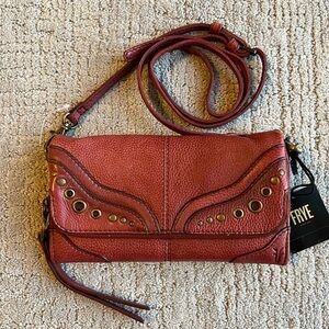 Frye Zuri Leather Wallet Crossbody Bag